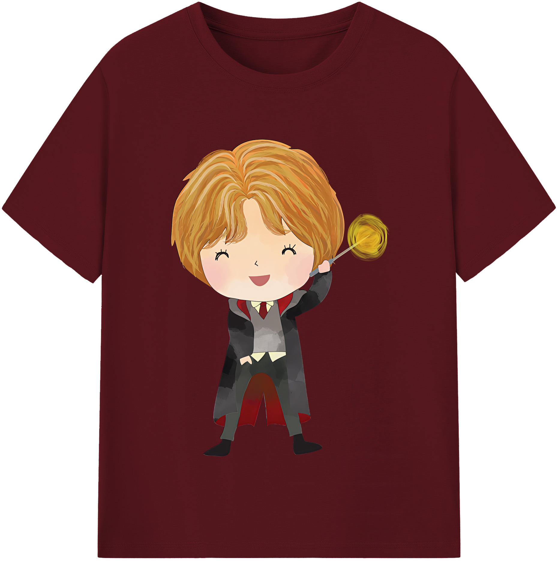 （画像用） Harry Potter ハリー・ポッターシリーズ 綿100％半袖Tシャツ（フロントプリント）